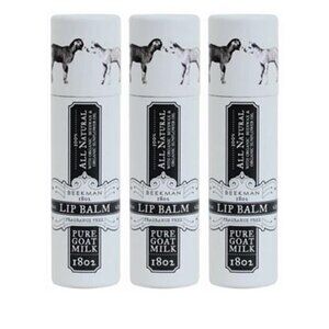 COPY - Beekman 1802 Pure Goat Milk Lip Balm Trio FRAGRANCE FREE - YOU WILL RECE…